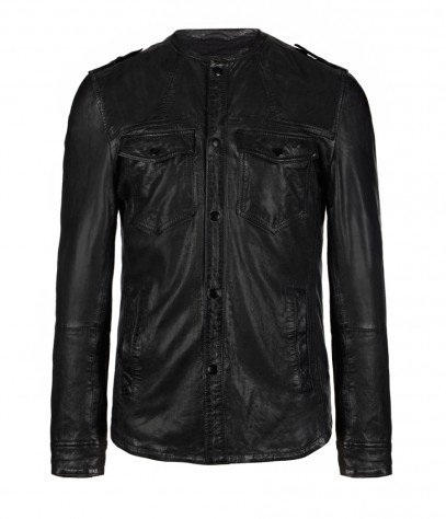 Alliance Leather Shirt, Men, Leathers, AllSaints Spitalfields