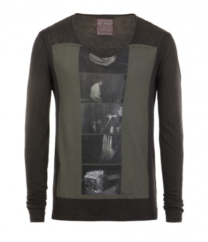 Born To Run L/s Raw Scoop, Men, Graphic T Shirts, AllSaints 