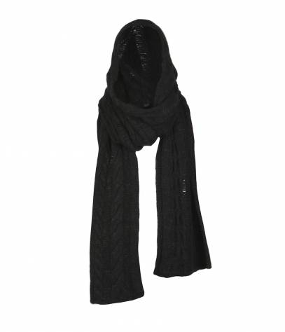 Yossi Hooded Scarf, Women, Scarves, AllSaints Spitalfields