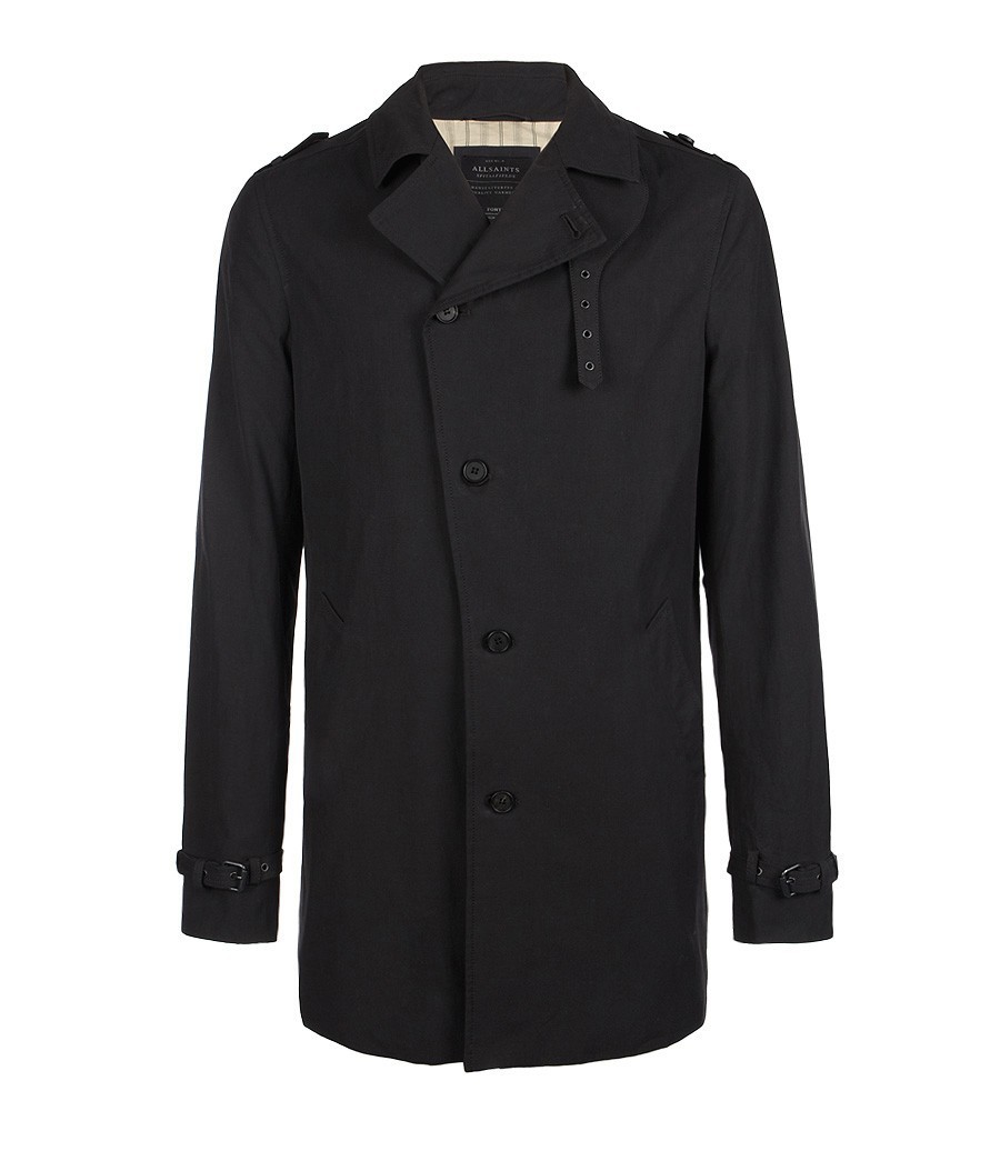 Hamana Mac Jacket, Men, Outerwear, AllSaints Spitalfields