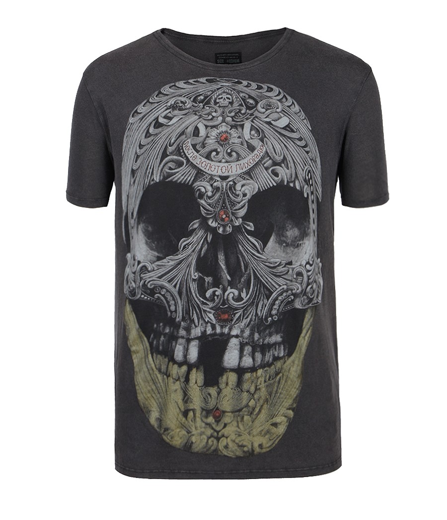 Goldrush Cut Collar T shirt, Men, T shirts, AllSaints Spitalfields