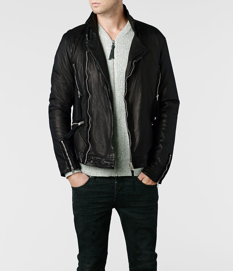 AllSaints leather jacket | Leather jacket men, Mens leather jacket ...
