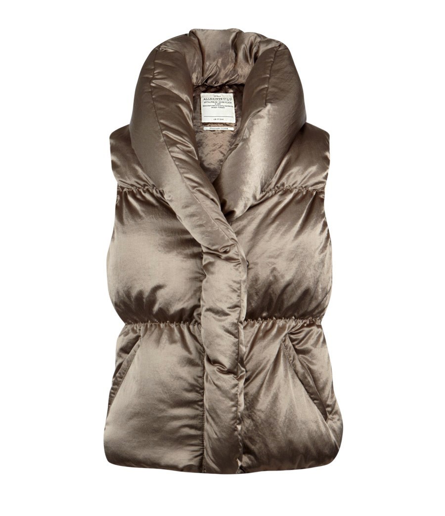 Roche Gilet, Women, Outerwear, AllSaints Spitalfields