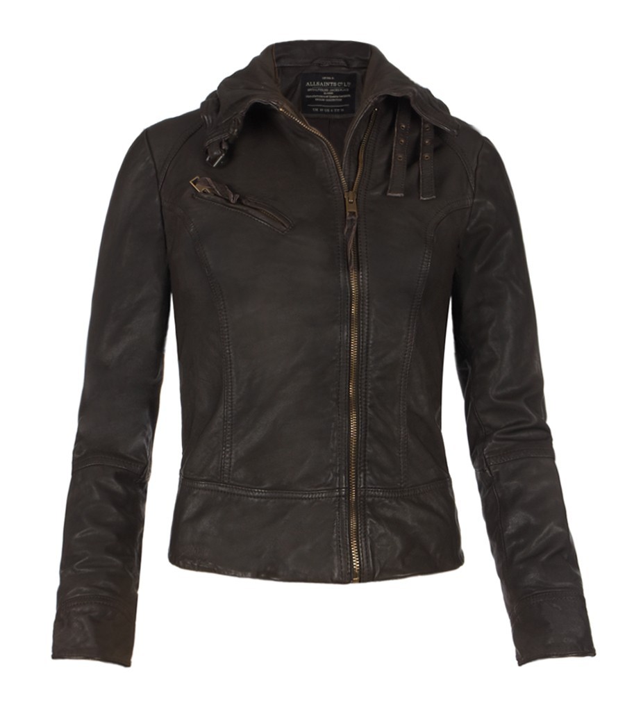 Belvedere Leather Jacket, Women, Leather Jackets, AllSaints 