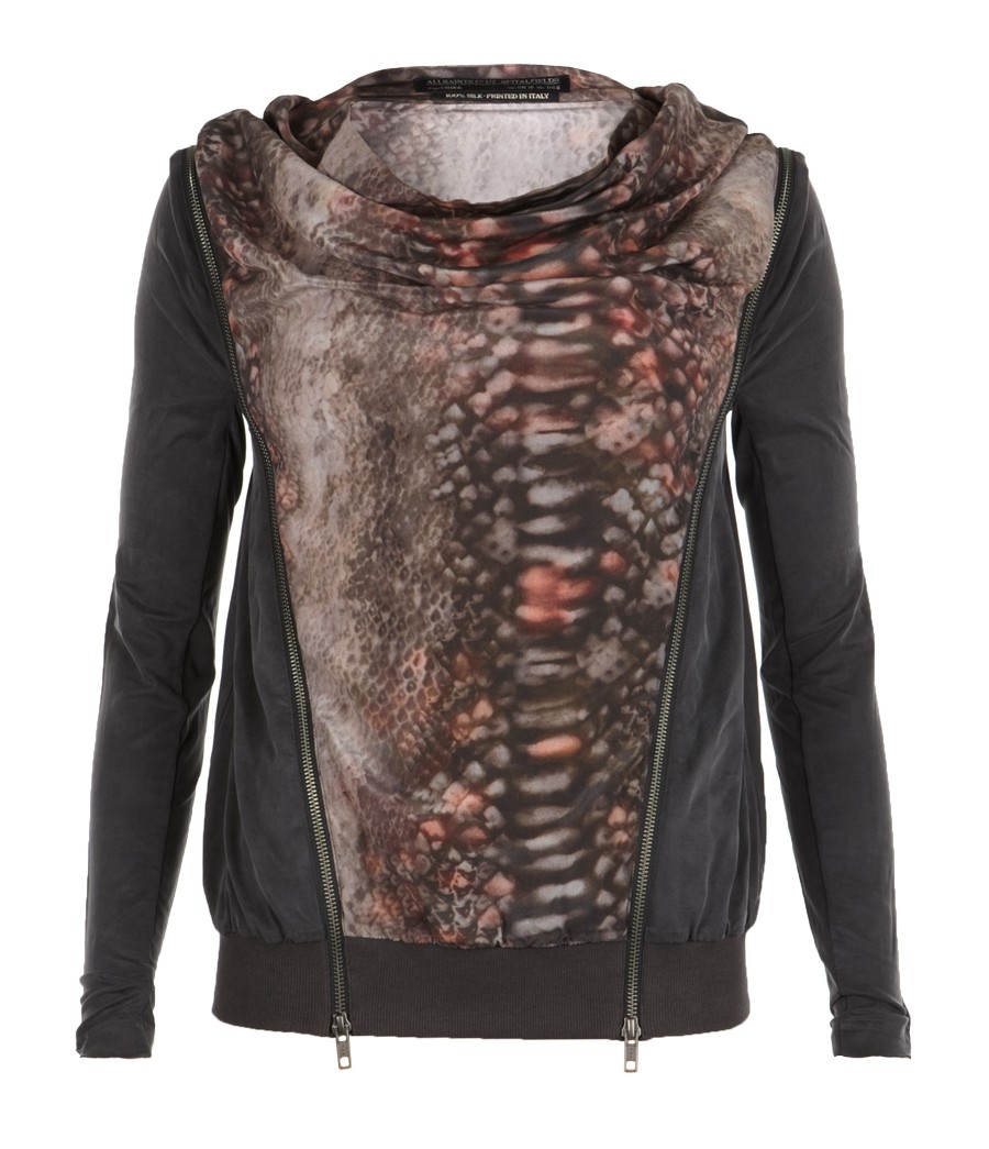 Python Ottavia Top, Women, Tops, AllSaints Spitalfields