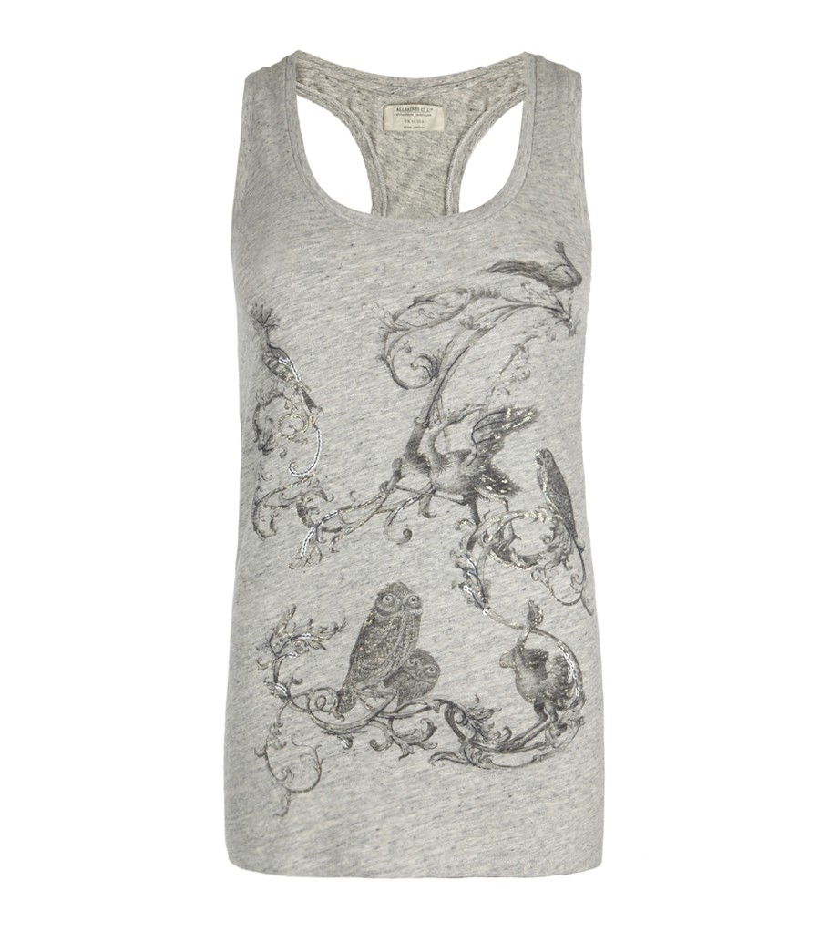 Ornate Branded Tank, Women, Graphic T Shirts, AllSaints Spitalfields